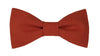 Noeud papillon terracotta uni en coton, cousu main à Nîmes