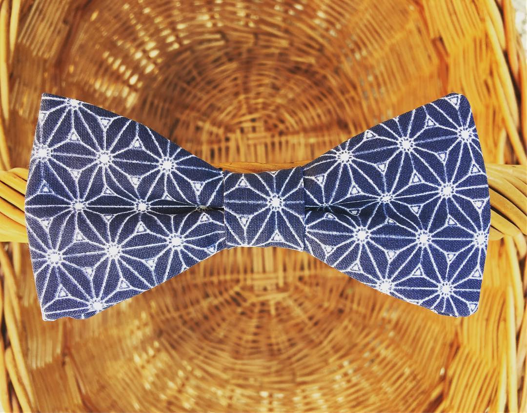 Noeud papillon en tissu japonais Image