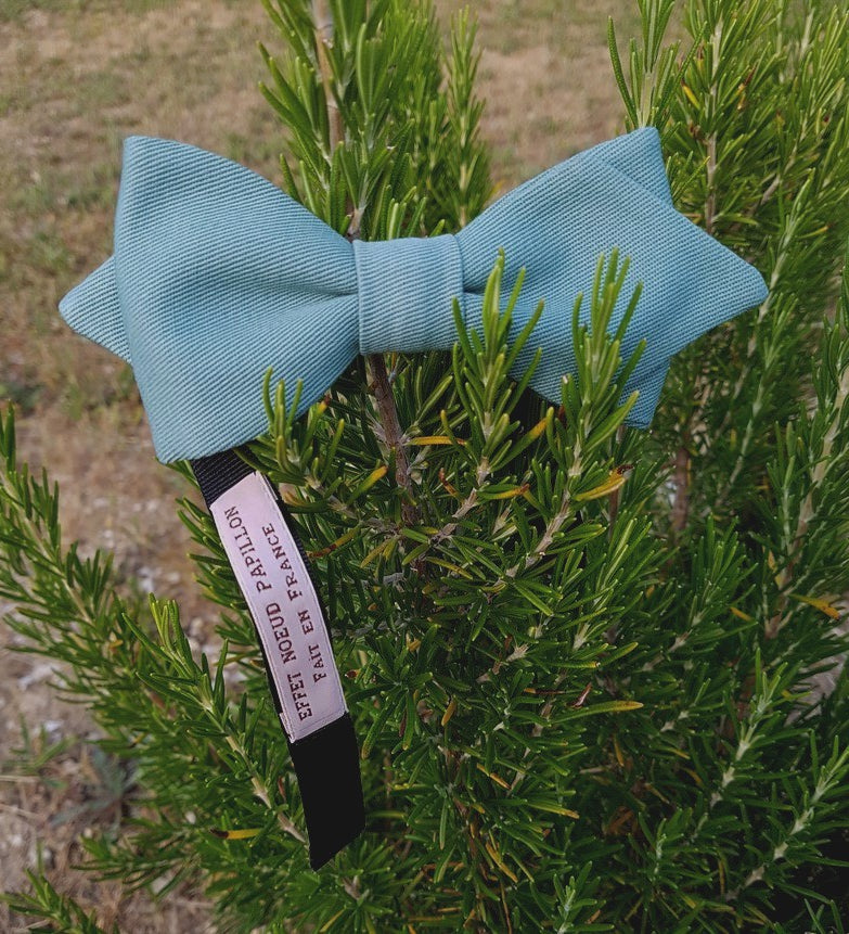 Noeud papillon bleu vert Celadon - Effet Noeud Pap