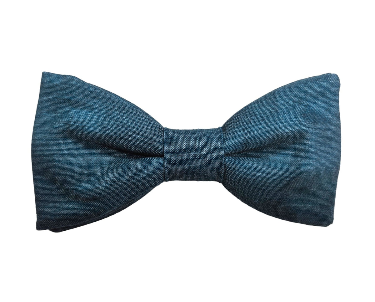 Nœud papillon bleu canard