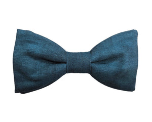 Nœud papillon bleu canard
