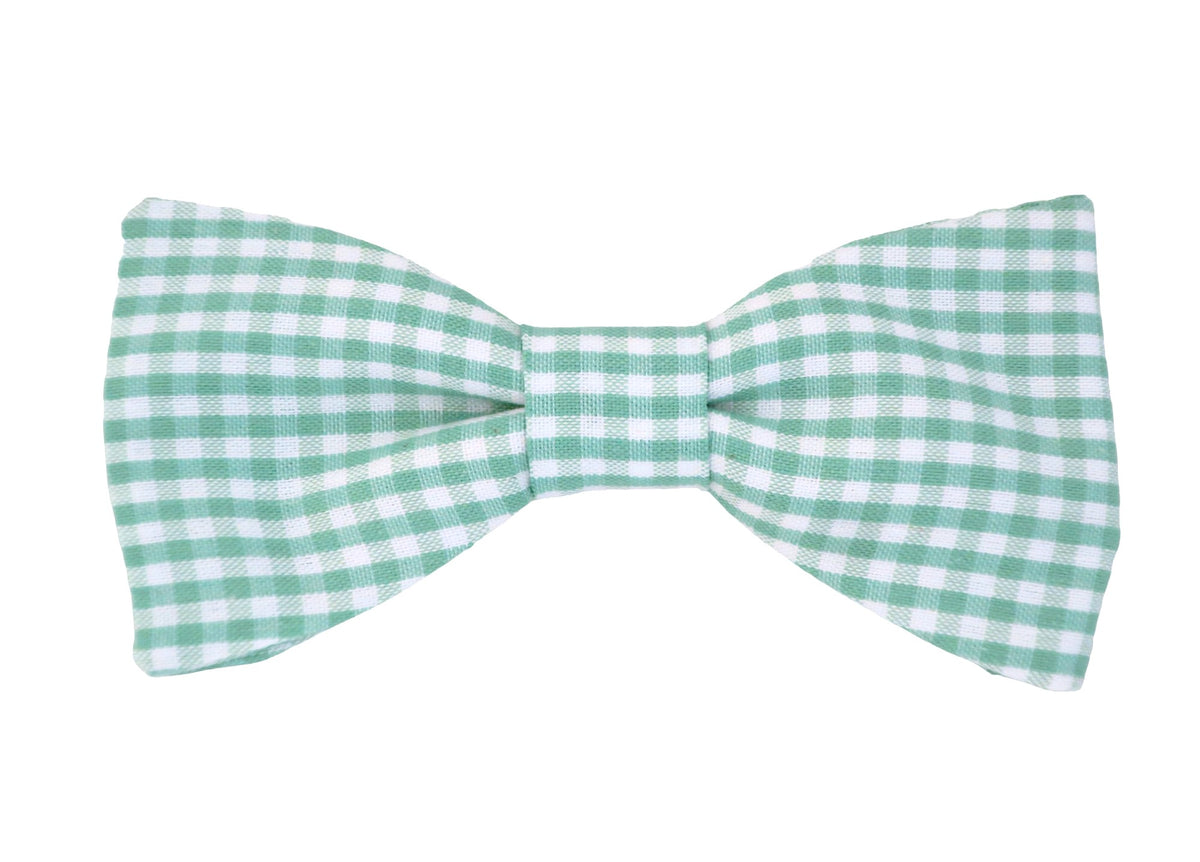 Nœud papillon vichy vert jade, une touche de fraîcheur et d'élégance pour un style classique revisité