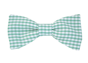 Nœud papillon vichy vert jade, une touche de fraîcheur et d'élégance pour un style classique revisité