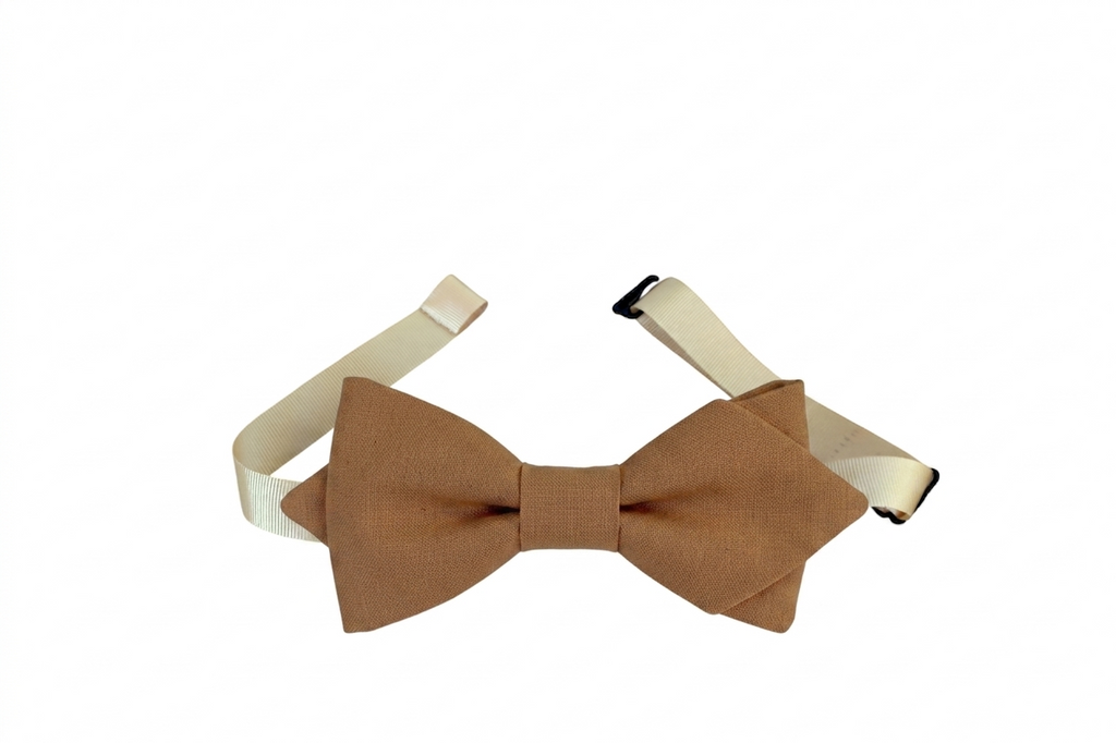Noeud papillon cognac
