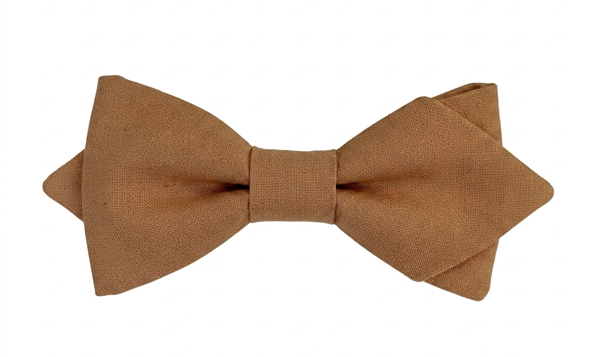 Noeud papillon cognac
