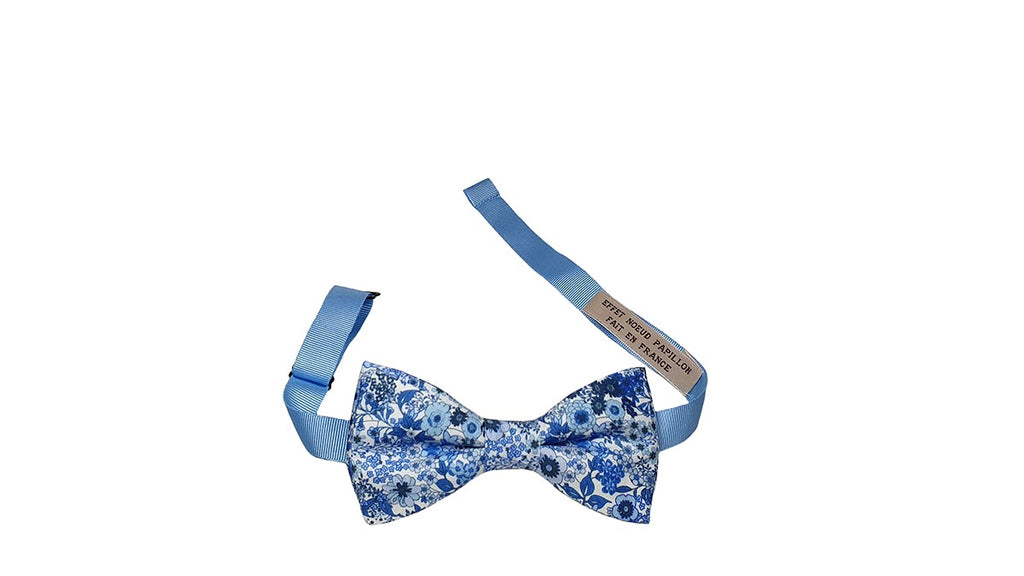 Noeud papillon Liberty bleu ciel