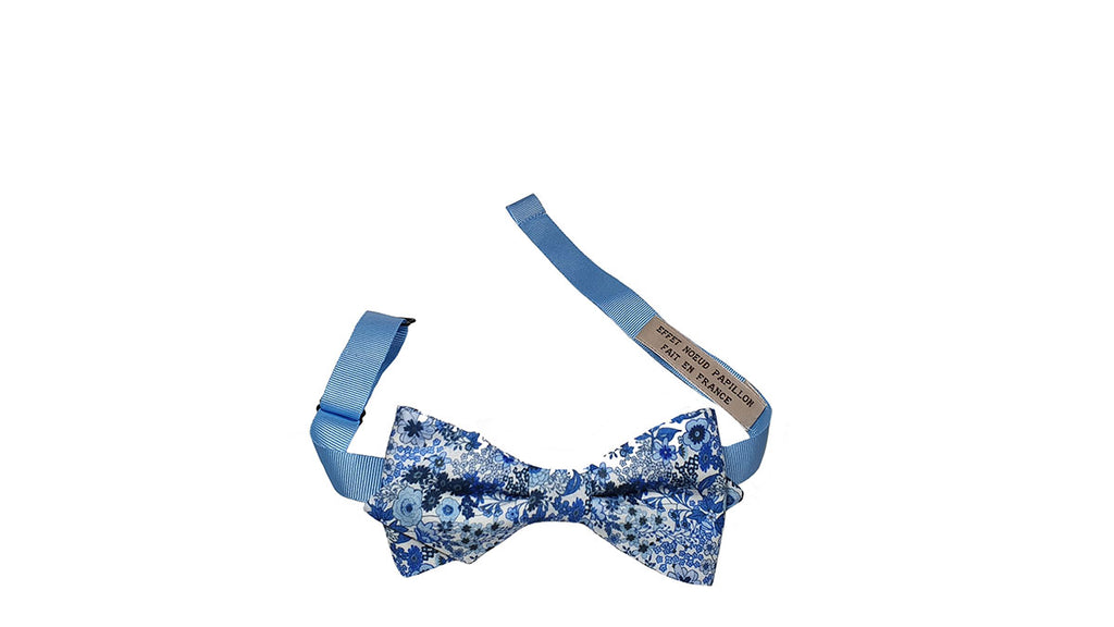 Noeud papillon Liberty bleu ciel