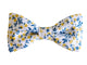 Noeud papillon fleuri jaune et bleu - Effet Noeud Pap