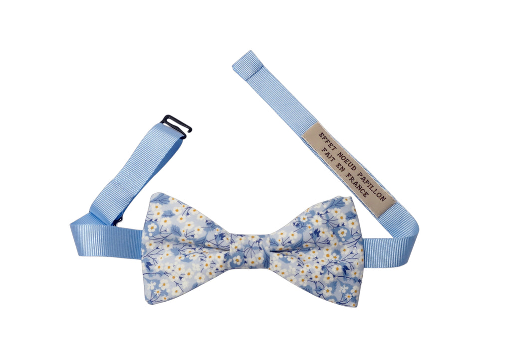 Noeud papillon Liberty bleu Mitsi Valéria