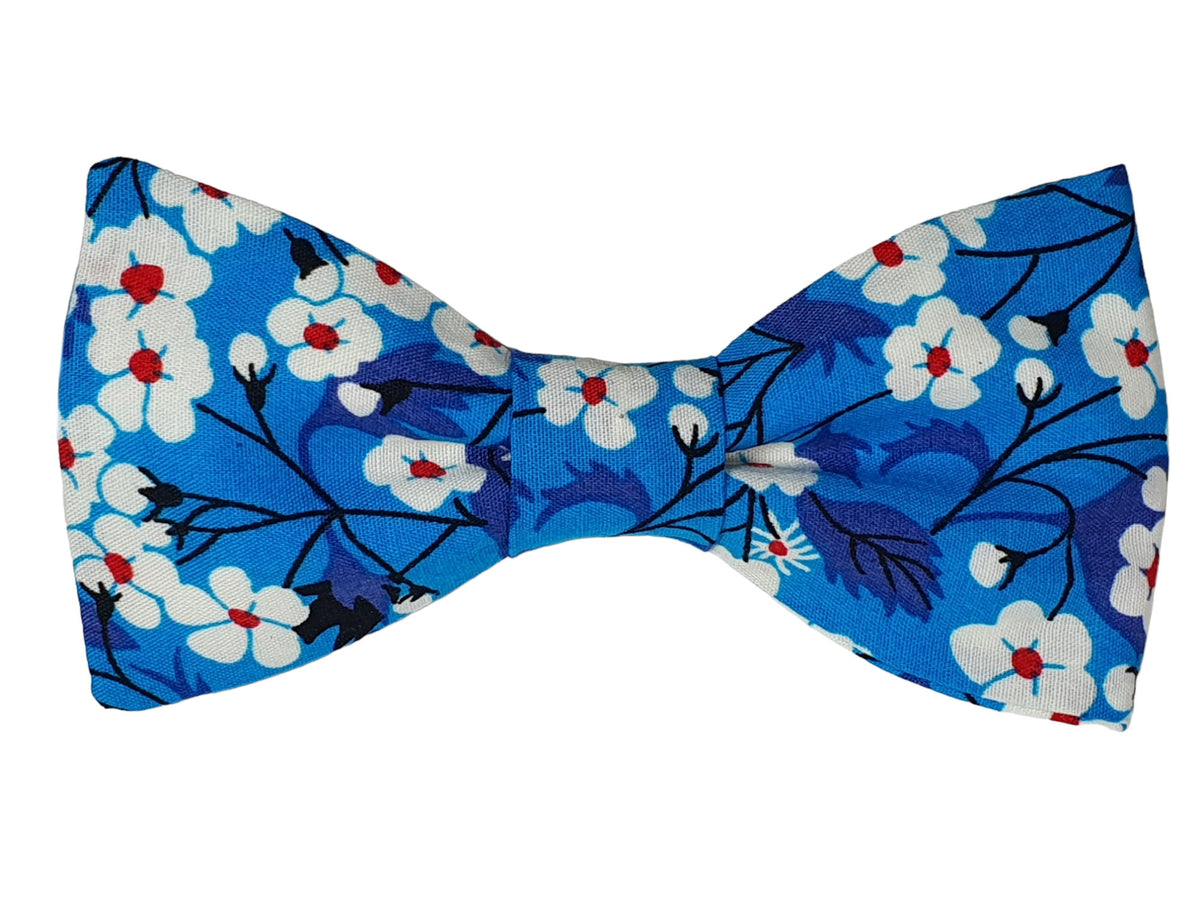 Noeud papillon Liberty bleu Turquoise