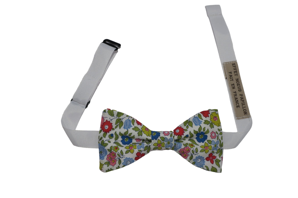 Noeud papillon fleuri multicolore - Effet Noeud Pap