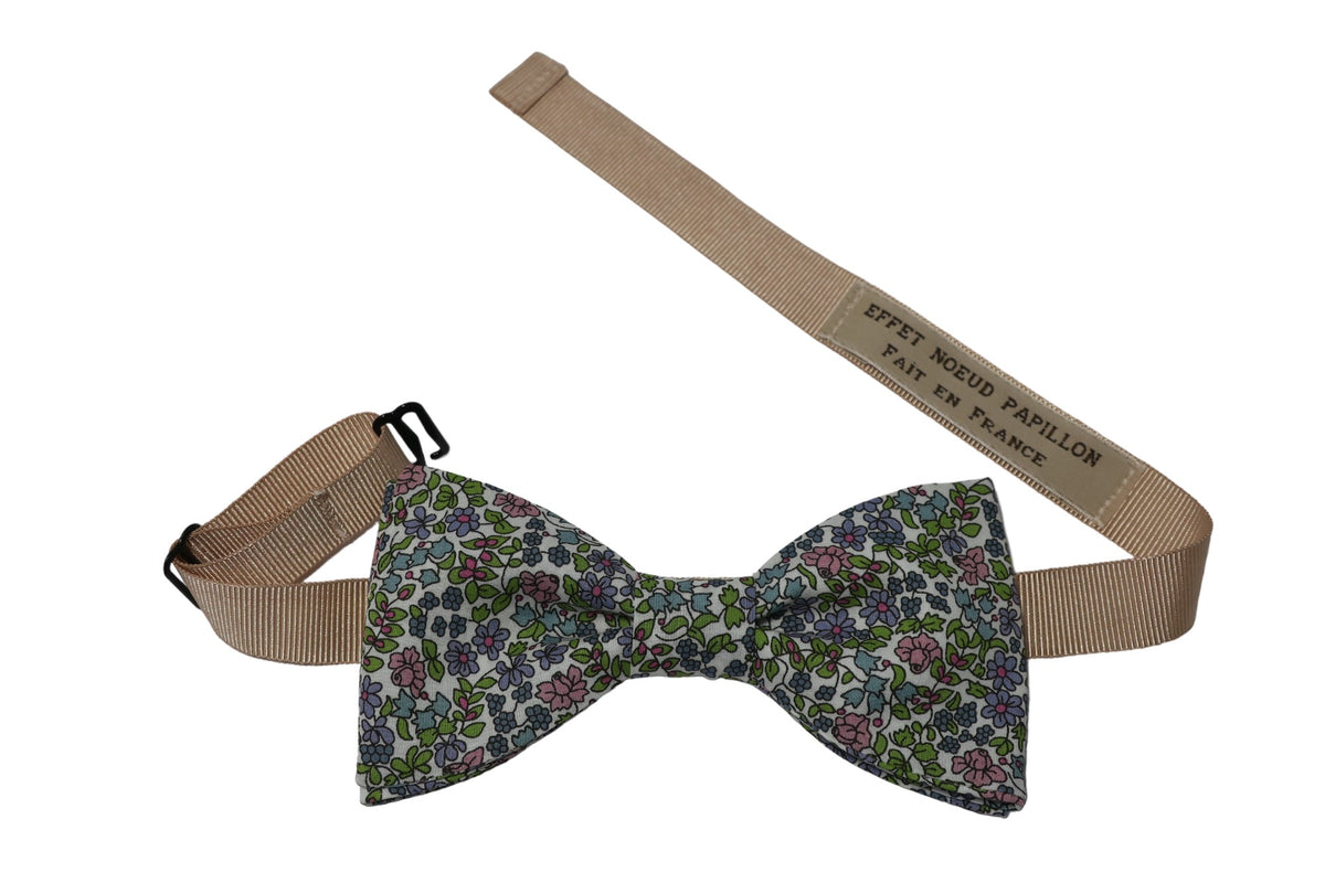 Noeud papillon Liberty rose et mauve - Effet Noeud Pap