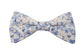 Nœud papillon bleu fleuri style liberty fleurs de cerisier