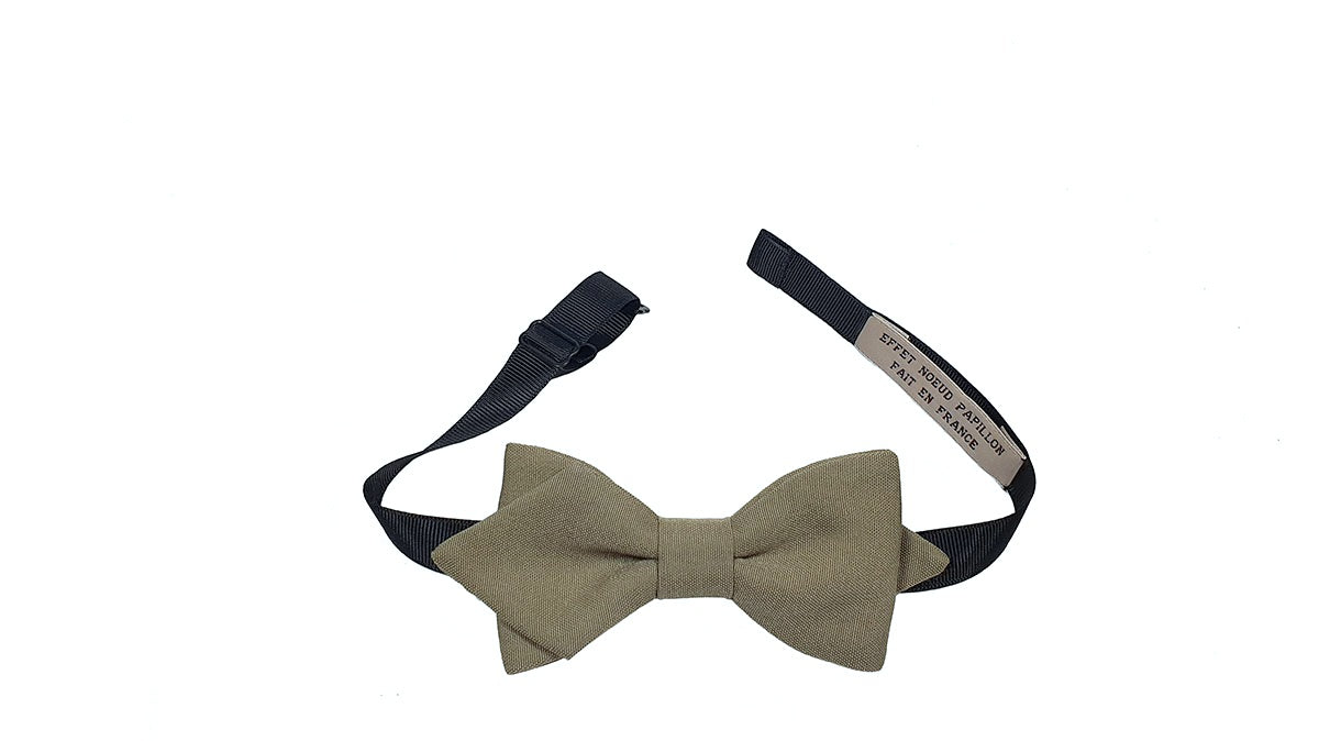 Noeud papillon Beige Tabac - Effet Noeud Pap