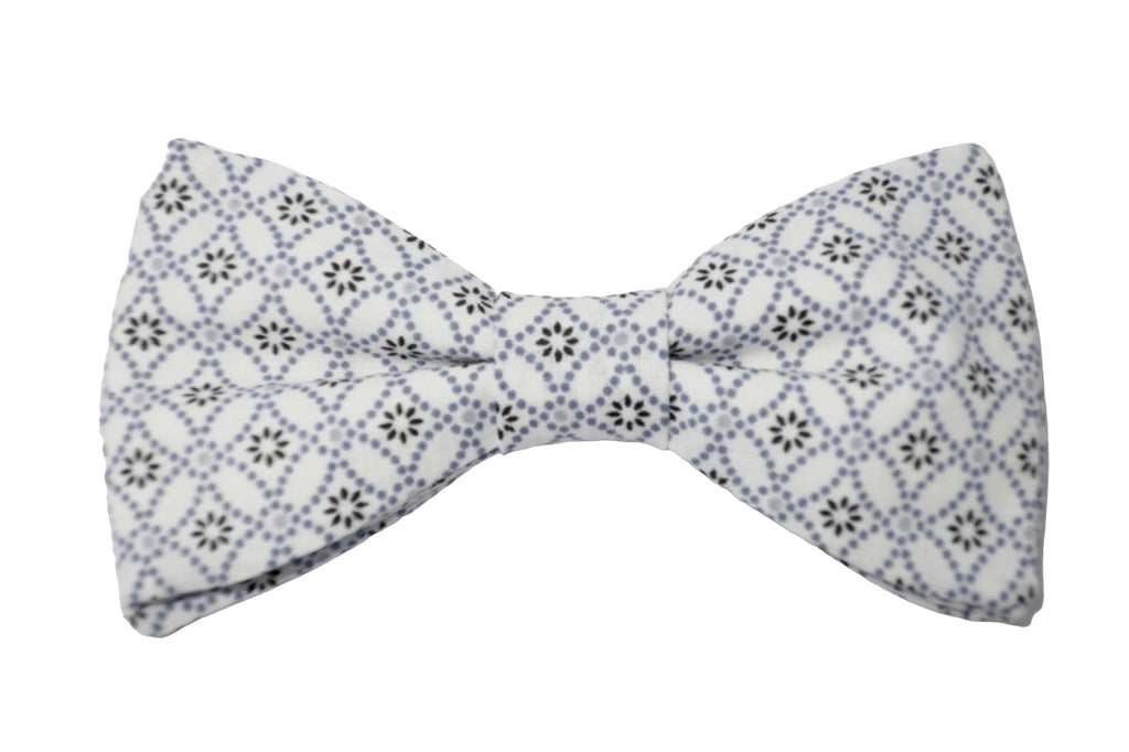 Noeud papillon japonais Shippô blanc