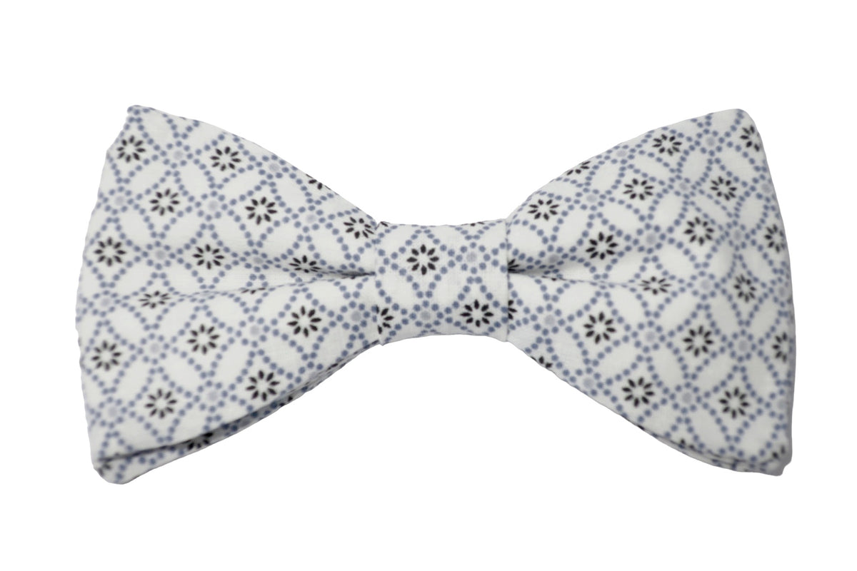 Noeud papillon japonais Shippô blanc