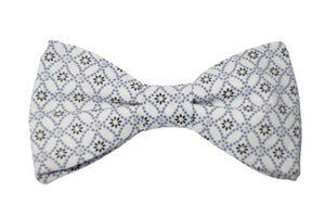 Noeud papillon japonais Shippô blanc