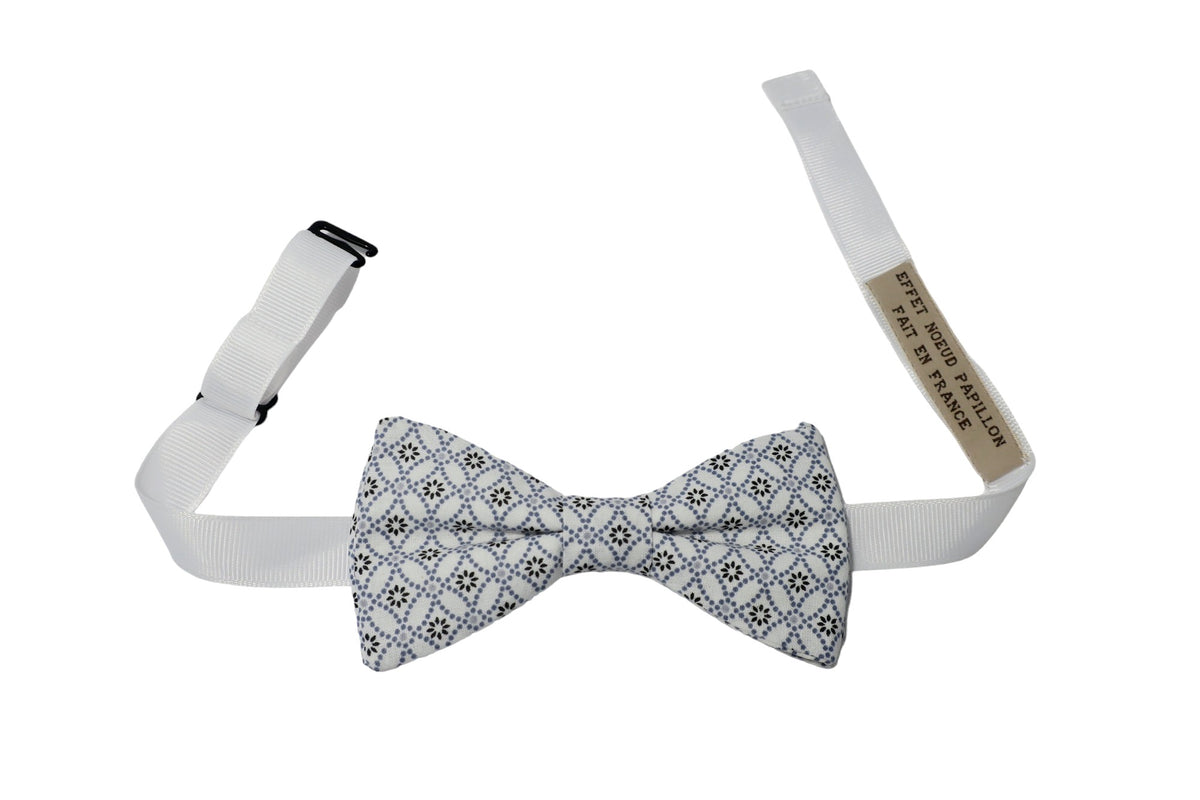 Noeud papillon japonais Shippô blanc