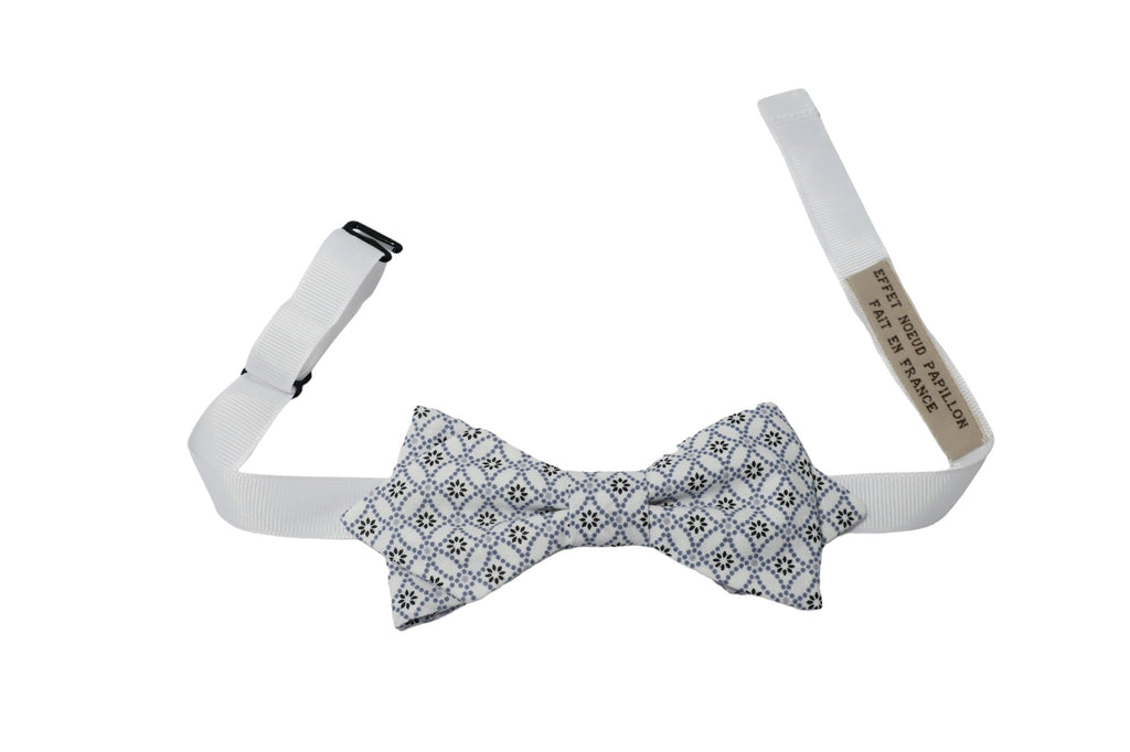 Noeud papillon japonais Shippô blanc