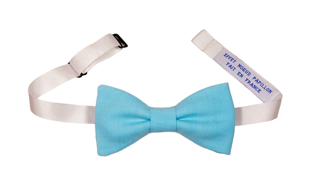 Noeud papillon bleu azur