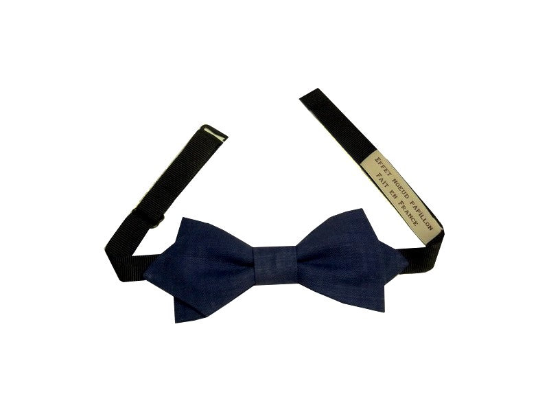Noeud papillon bleu denim - Effet Noeud Pap