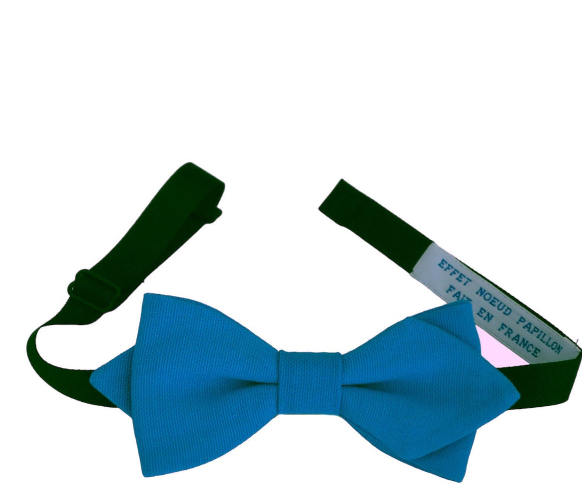 Noeud papillon bleu turquoise