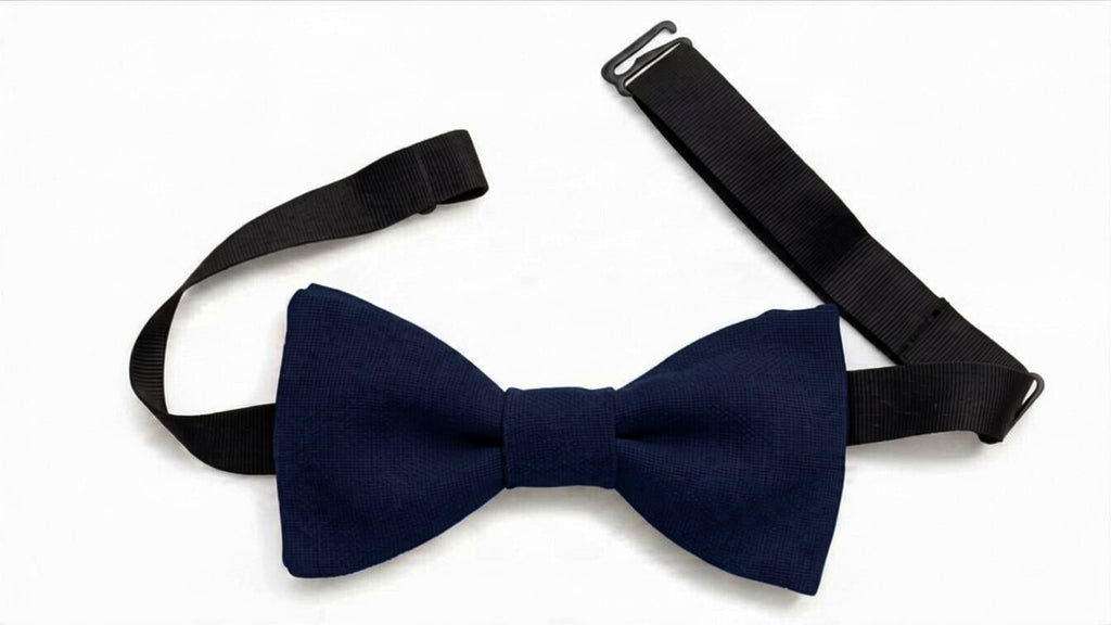 Noeud papillon bleu marine