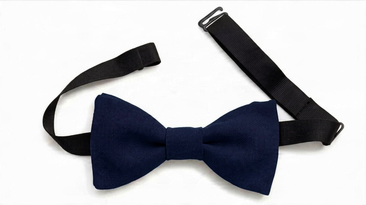 Noeud papillon bleu marine