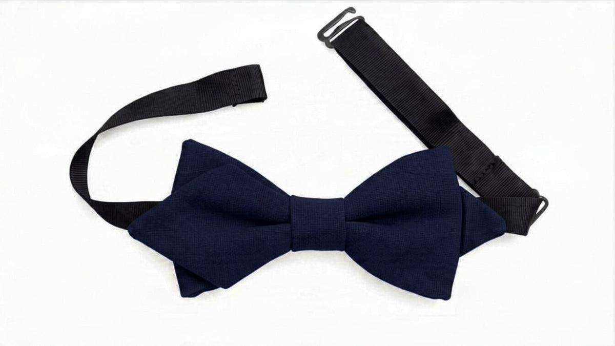 Noeud papillon bleu marine