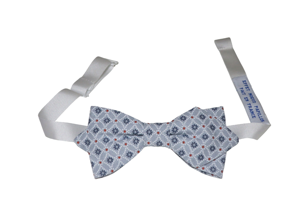 Noeud papillon japonais Shippô bleu - Effet Noeud Pap