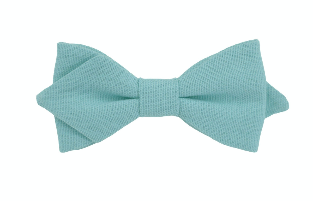 Noeud papillon bleu vert Celadon - Effet Noeud Pap