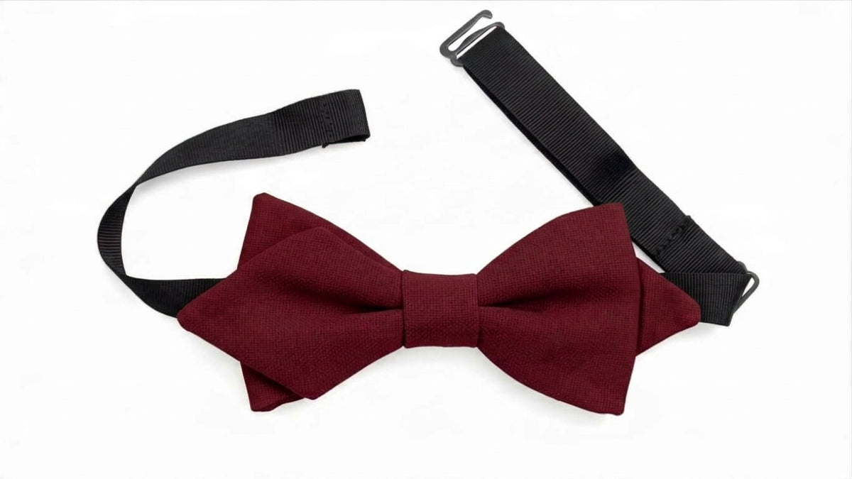 Noeud papillon bordeaux