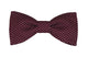 Noeud papillon bordeaux à pois blancs - Effet Noeud Pap