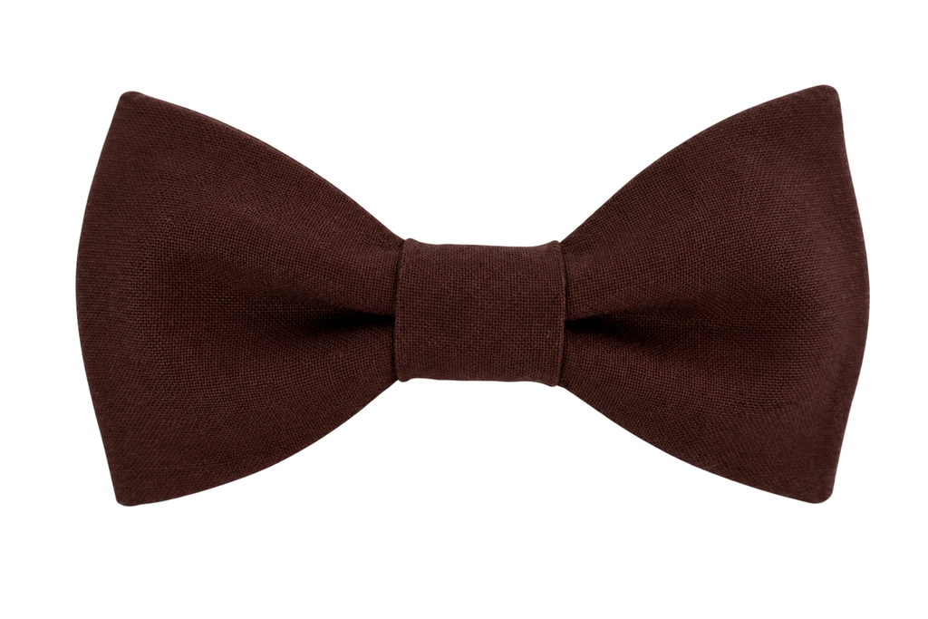 Nœud papillon cacao pour homme, accessoire élégant pour mariage et cérémonie