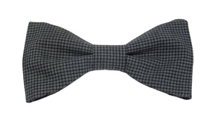 Noeud papillon à carreaux gris ardoise et noirs - Effet Noeud Pap