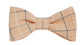 Nœud papillon mini carreaux orange et blancs