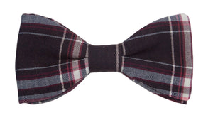Nœud papillon écossais prune