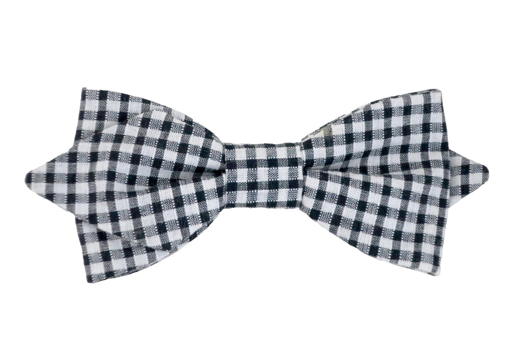 Noeud papillon vichy Noir - Effet Noeud Pap