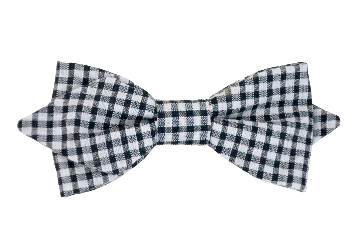Noeud papillon vichy Noir - Effet Noeud Pap