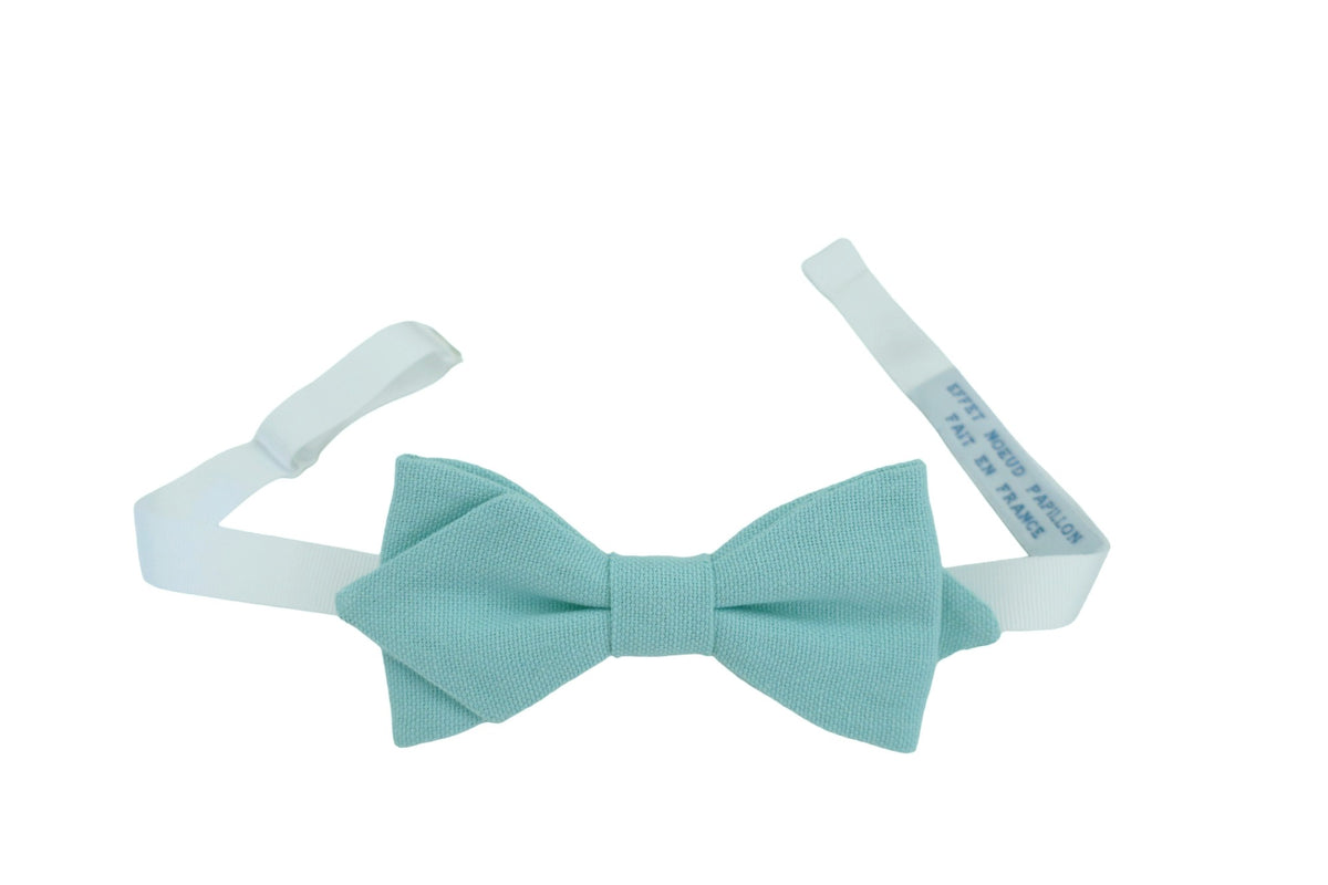 Noeud papillon bleu vert Celadon - Effet Noeud Pap