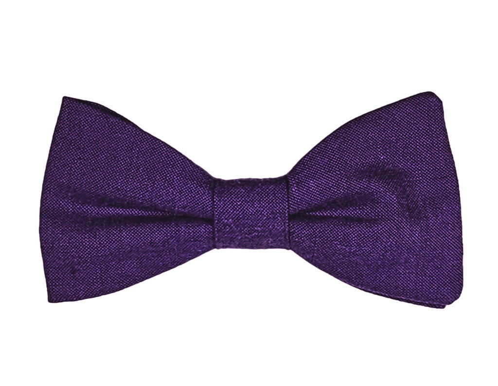 Noeud papillon chambray violet - Effet Noeud Pap