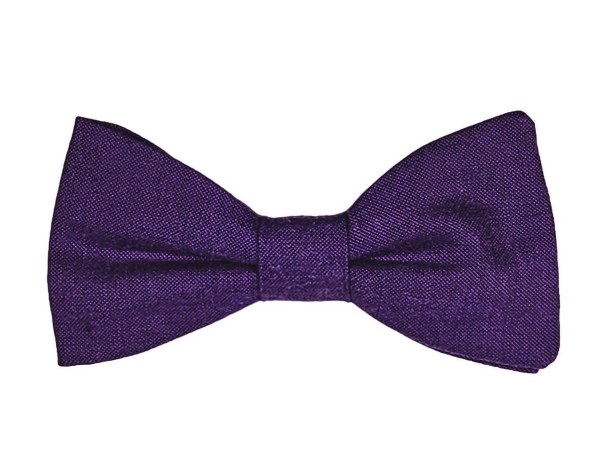 Noeud papillon chambray violet - Effet Noeud Pap