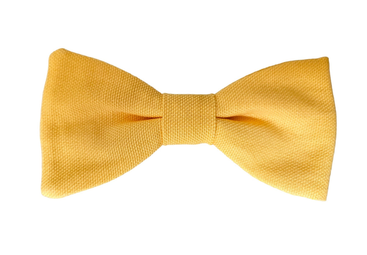 Nœud papillon jaune orangé