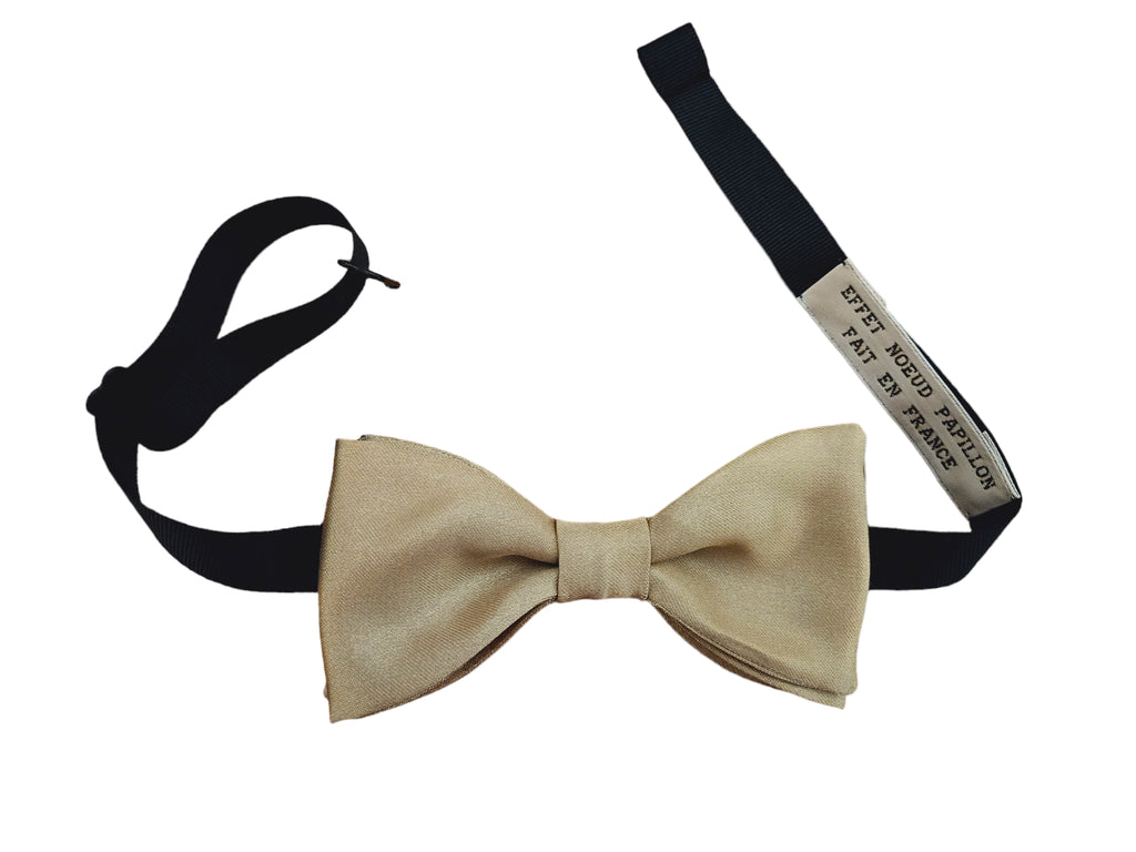 Noeud papillon Champagne Couleur Or - Effet Noeud Pap