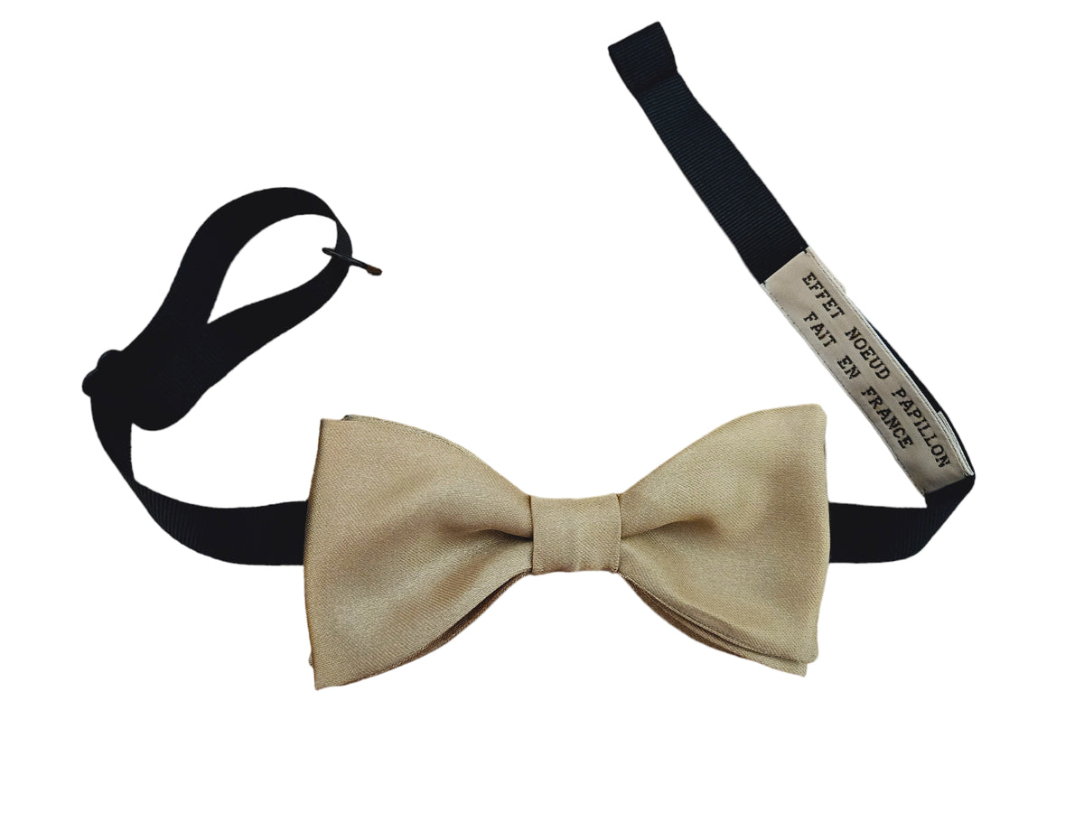 Noeud papillon Champagne Couleur Or - Effet Noeud Pap