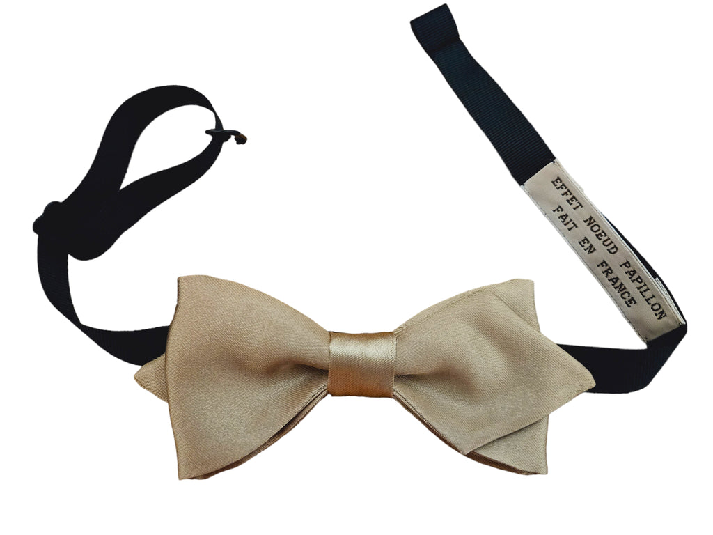 Noeud papillon Champagne Couleur Or - Effet Noeud Pap