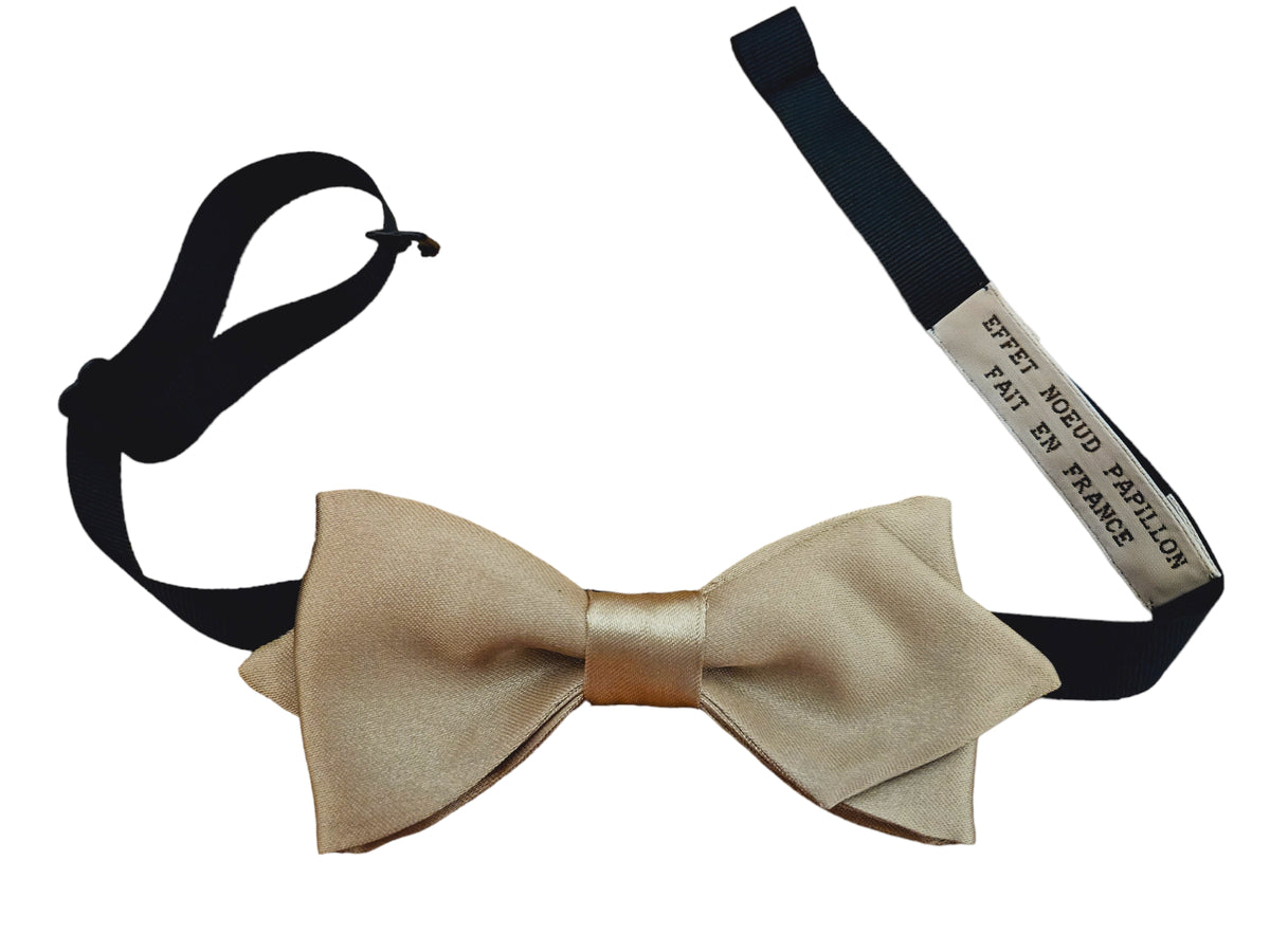 Noeud papillon Champagne Couleur Or - Effet Noeud Pap