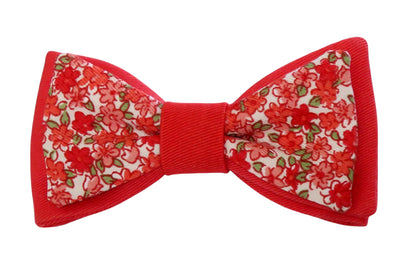 Noeud papillon double Liberty corail