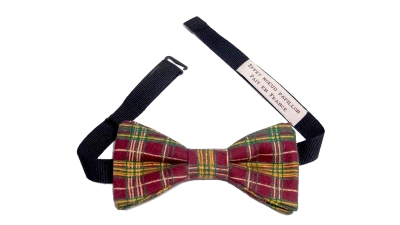 Noeud papillon écossais rouge - Effet Noeud Pap