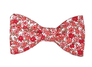 Noeud papillon Liberty corail - Effet Noeud Pap